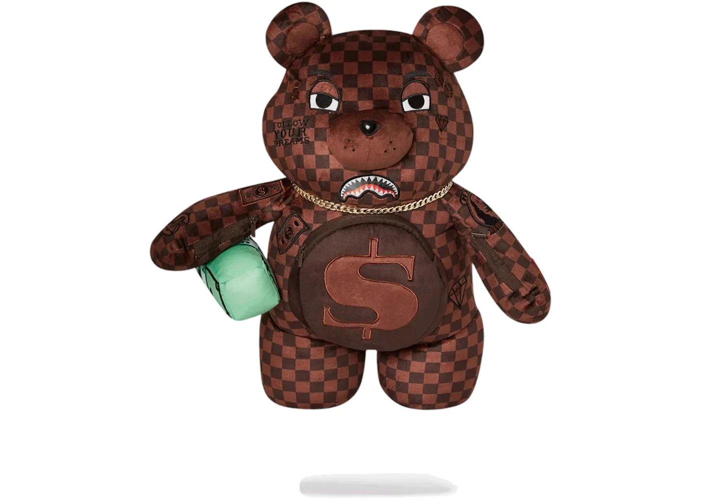 Sprayground Lenticular Effects Moneybear Teddybear Backpack Multicolor