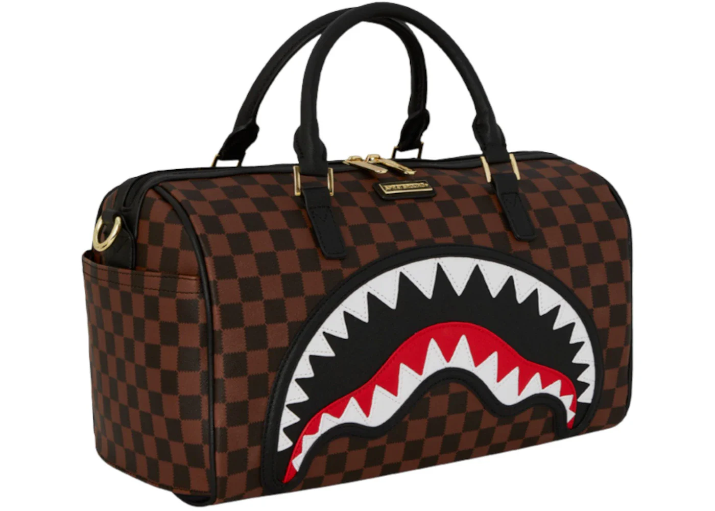 Sprayground Sawtooth Sharks in Paris Mini Duffle Brown