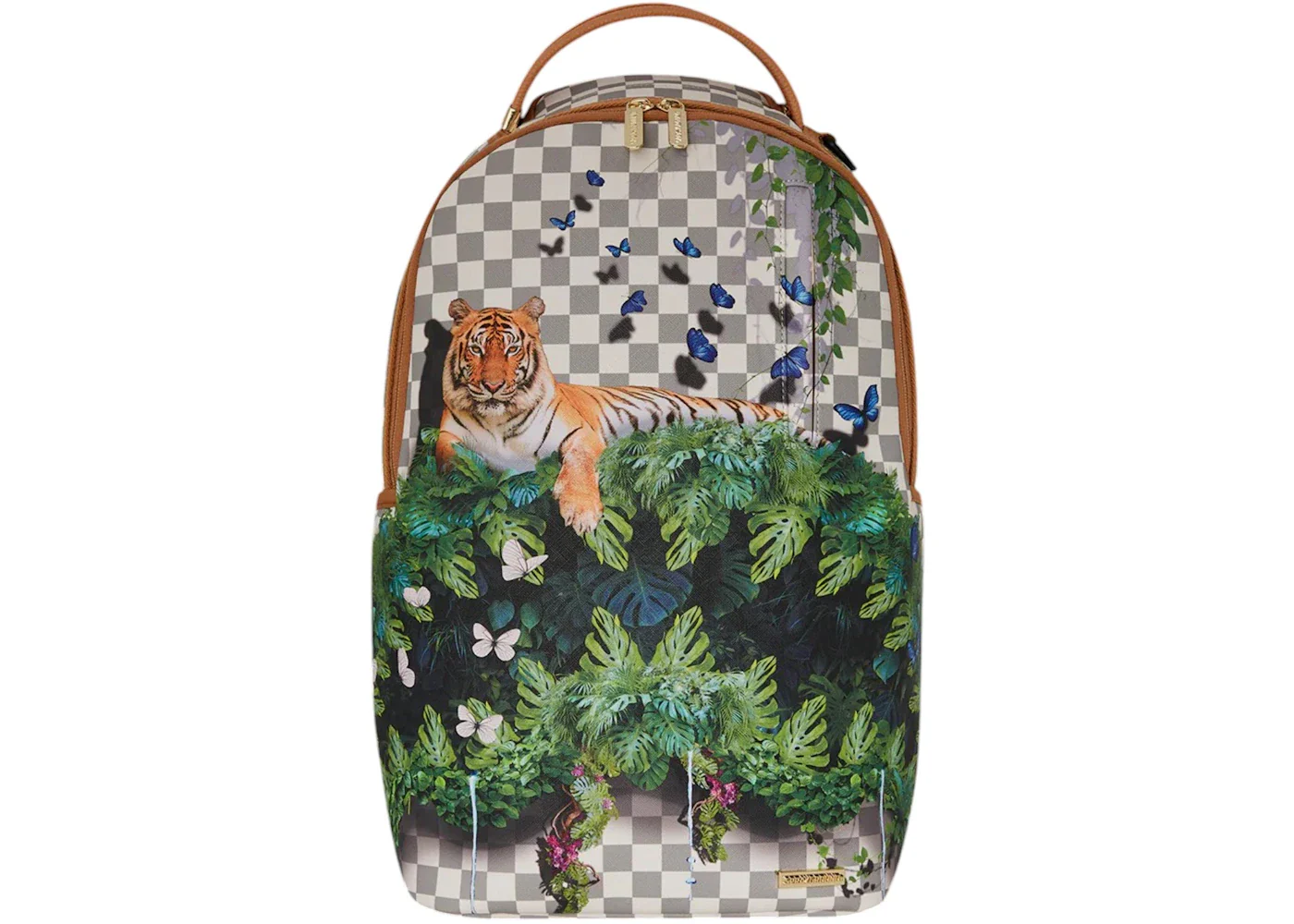 Sprayground Secret Garden Shark Backpack Multicolor