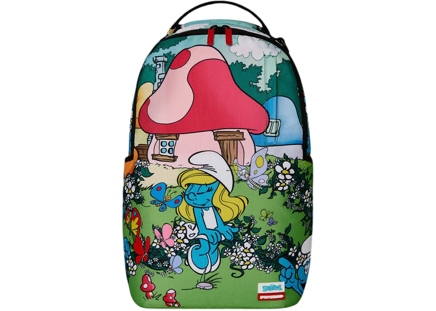 Sprayground Smurfs In The Garden Backpack Multicolor