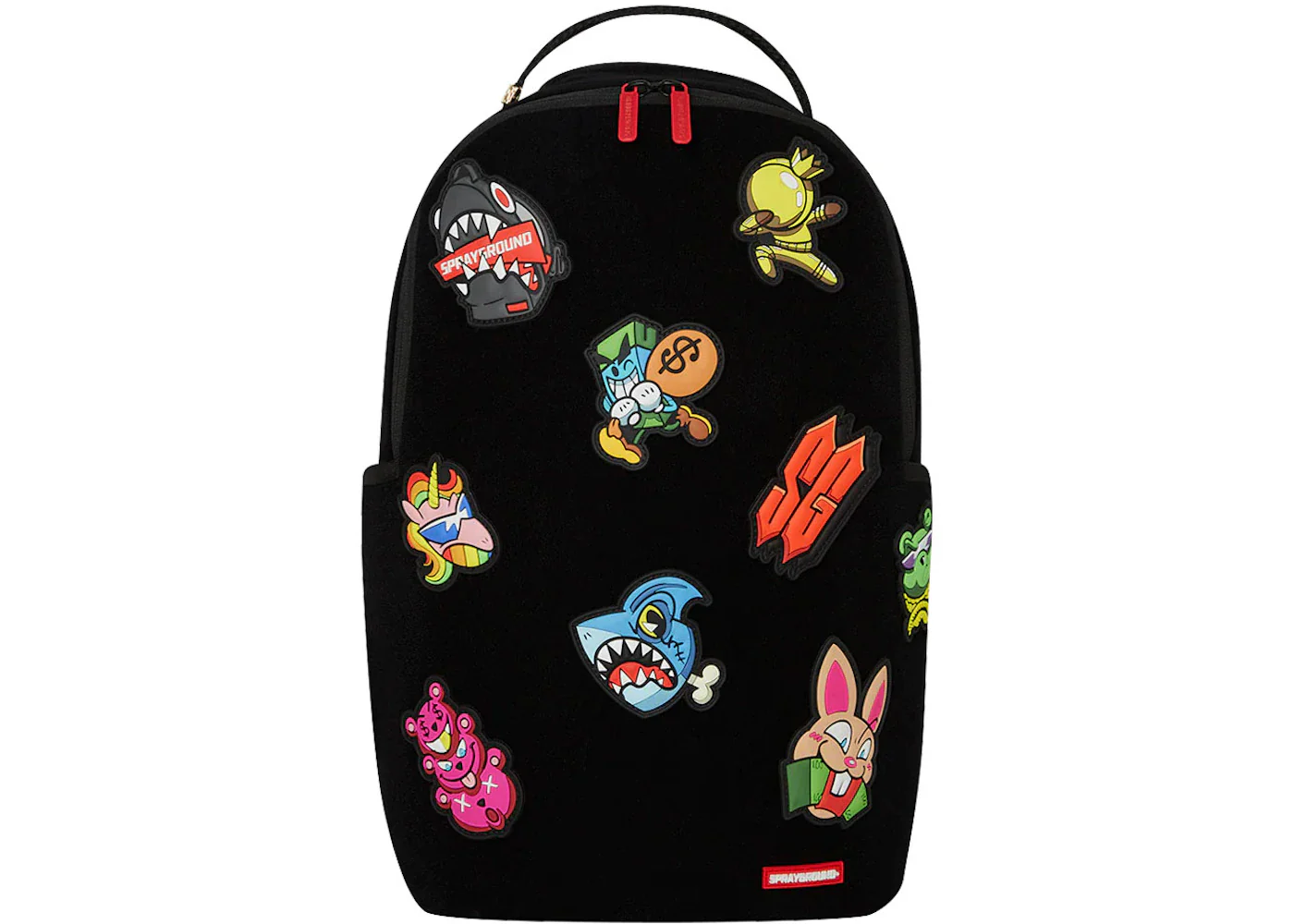 Sprayground Stuck On Ya Velcro Patch Backpack Black
