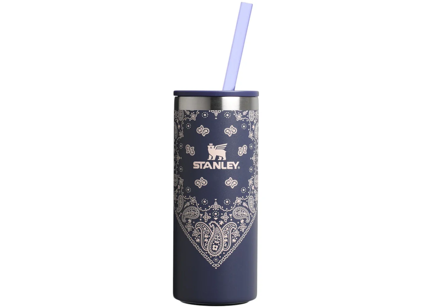 Stanley Mesa Rose Collection The Everyday Slim Can 10oz Cooler Cup Blue Corn Paisley