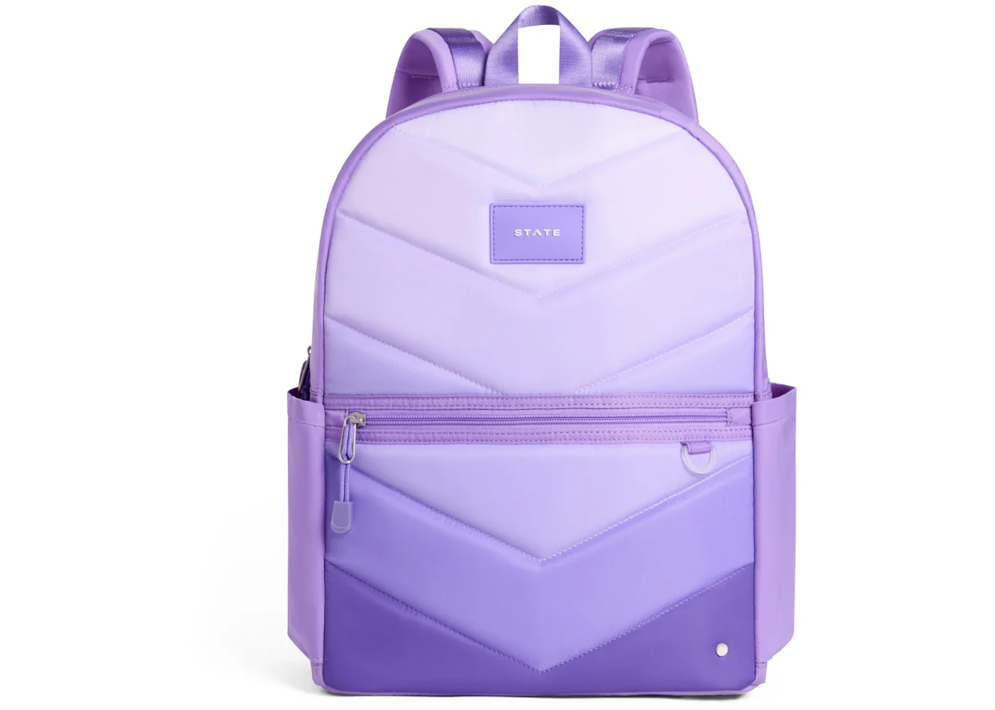 STATE Kane Double Pocket Backpack Lilac Chevron