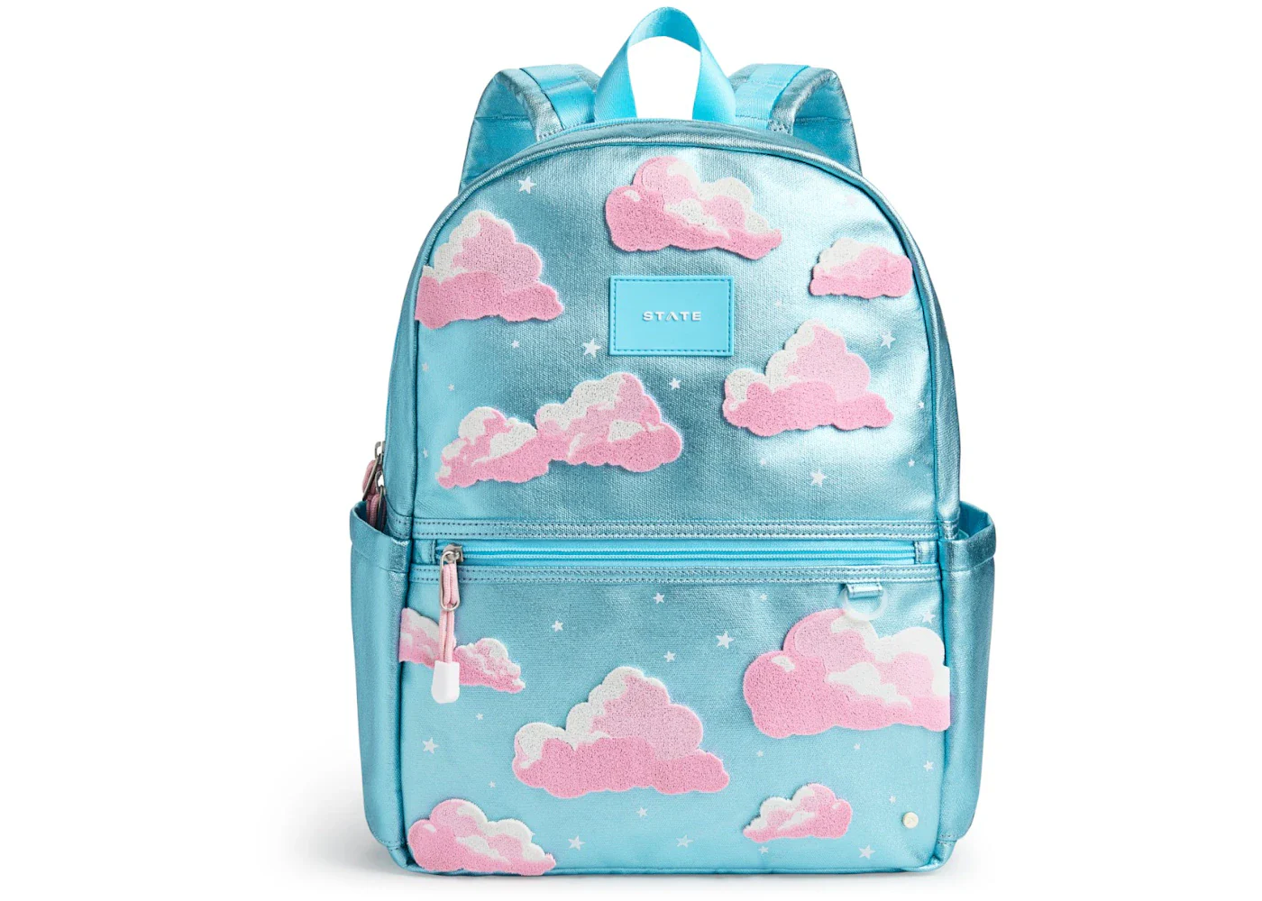STATE Kane Double Pocket Backpack Metallic Clouds