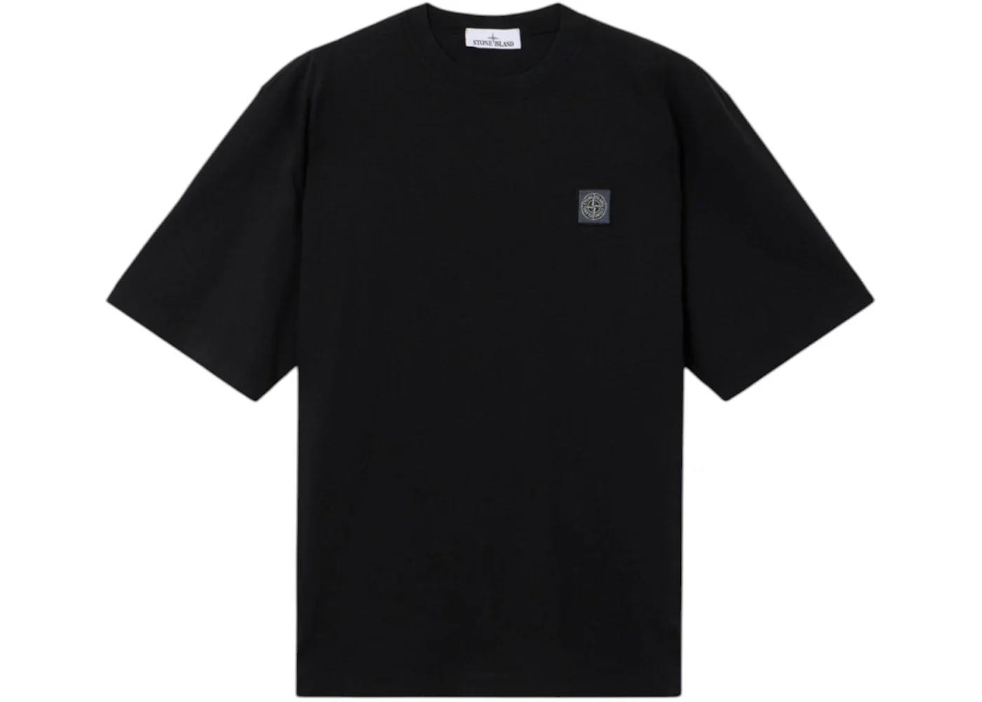 Stone Island 2100025 Combed Organic Cotton Jersey Black