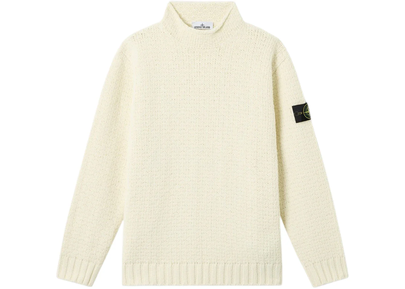 Stone Island 5100019 Cotton Chenille Knit Ivory