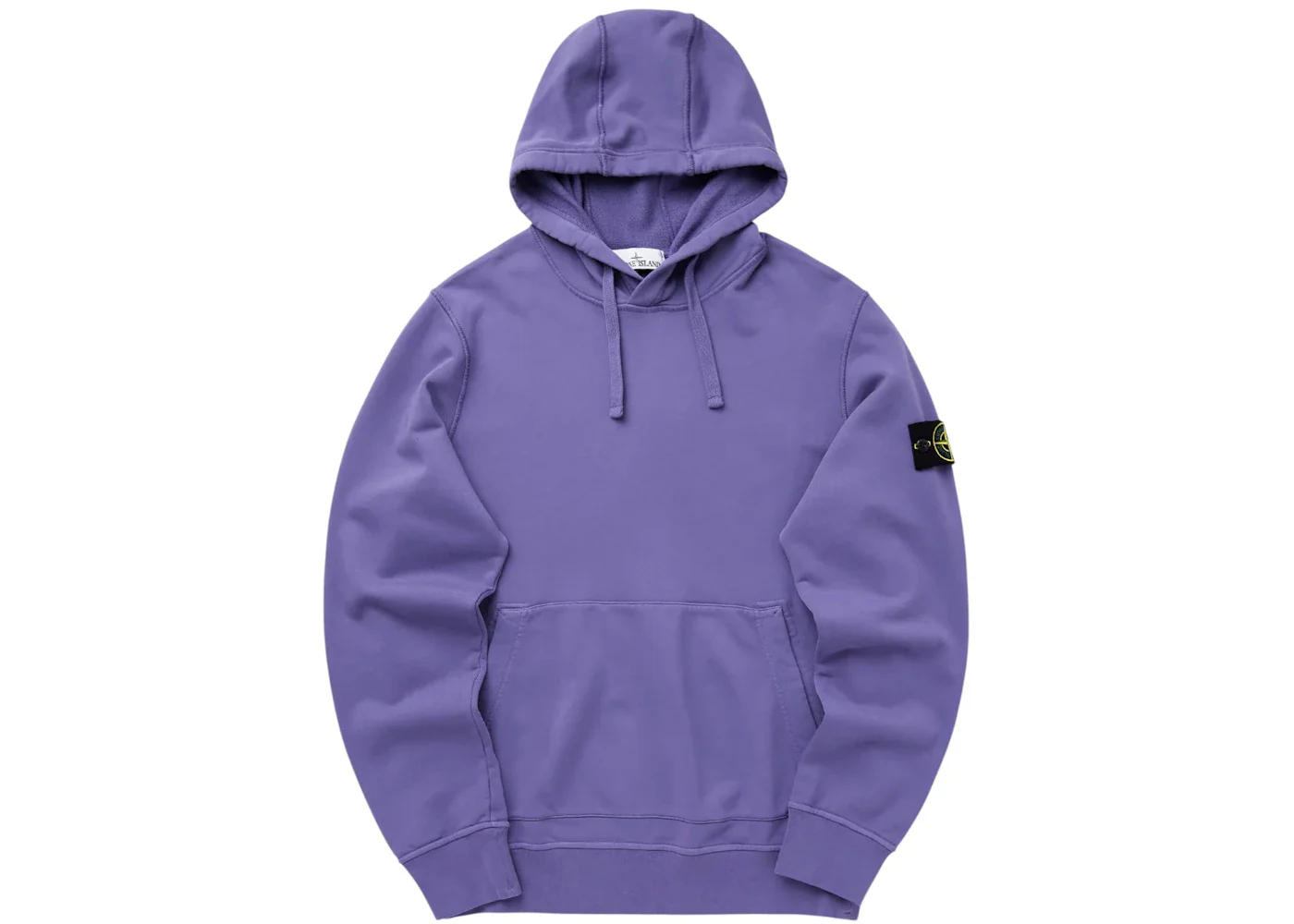 Stone Island 6100062 Organic Cotton Fleece Hoodie Lavender