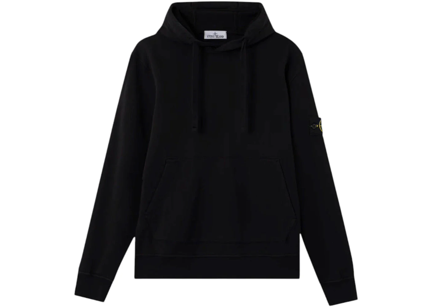 Stone Island Organic Cotton 6100062 Fleece Hoodie Black