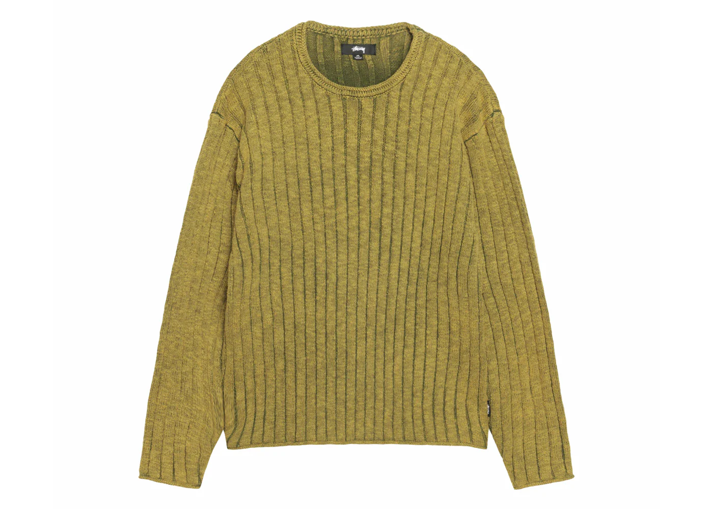 Stussy Cotton Slub Rib Crew Green