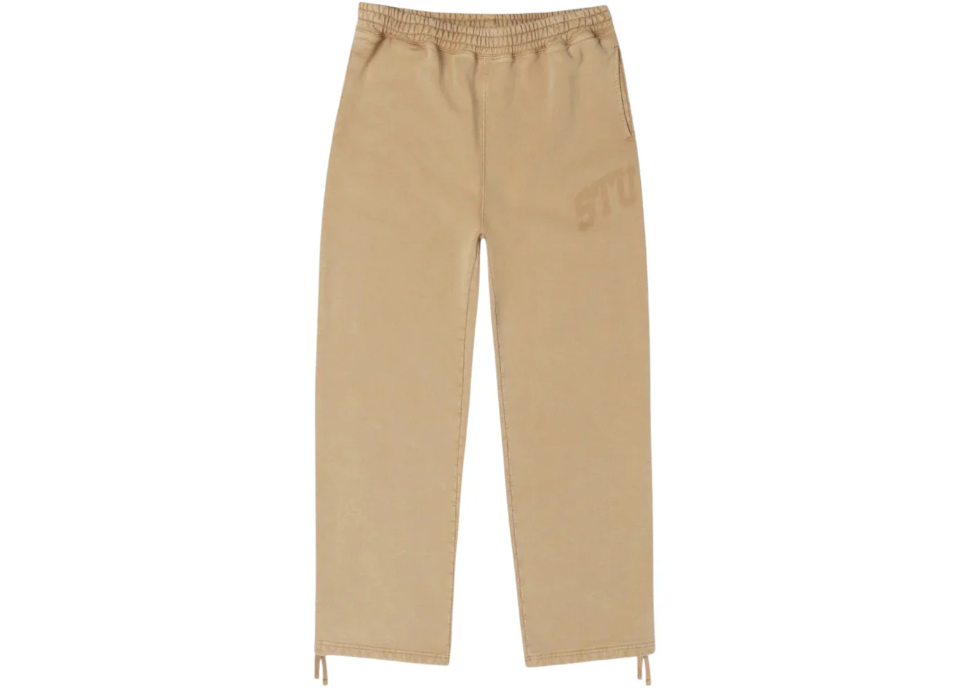 Stussy Faded Graphic Fleece Pant Washed Beige