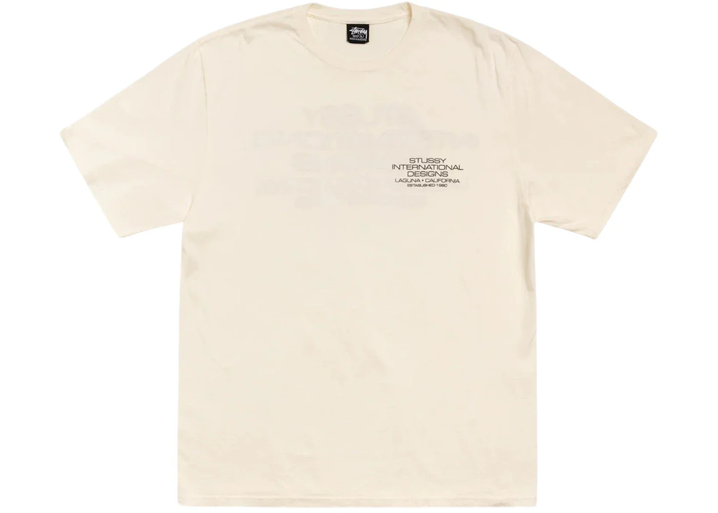 Stussy International Design Pigment Dyed Tee Natural