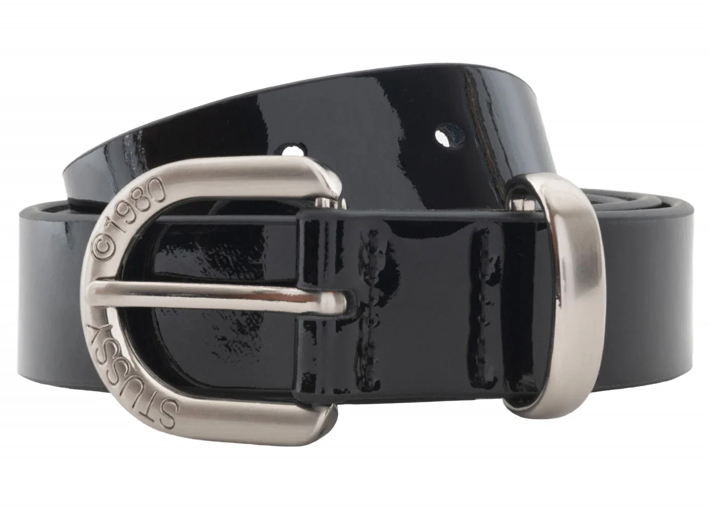 Stussy Patent Leather Belt Black