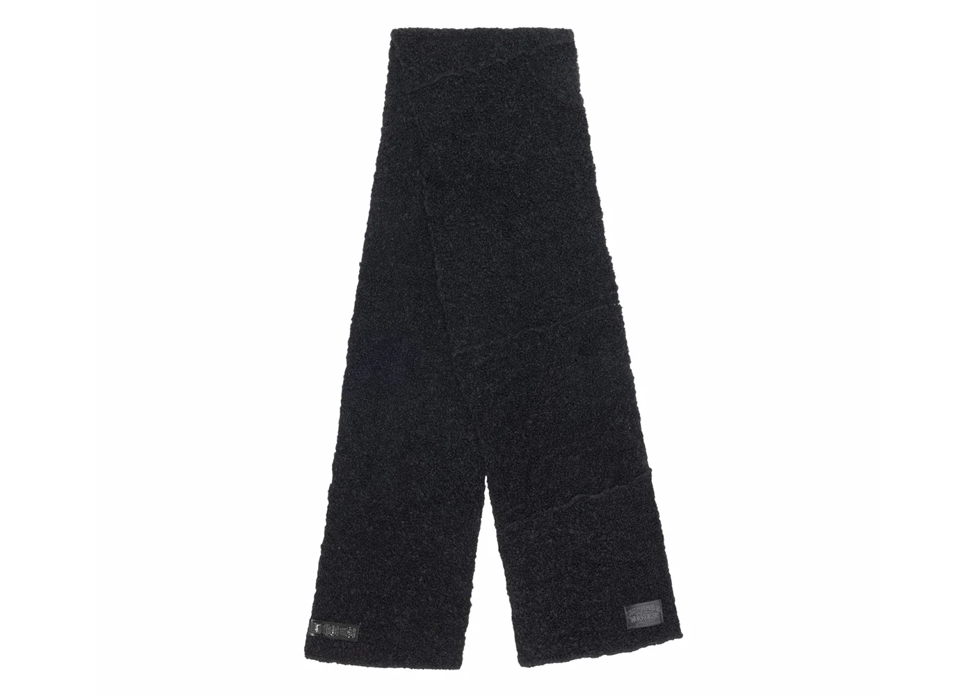 Stussy Pieced Alpaca Wool Scarf Black