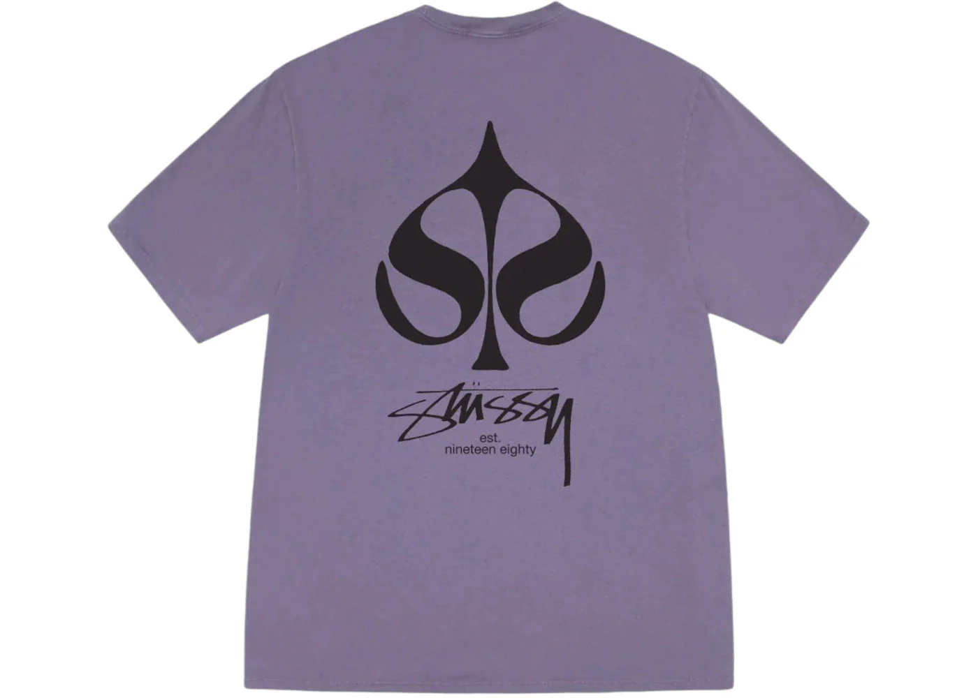 Stussy Spade Pigment Dyed Tee Grape