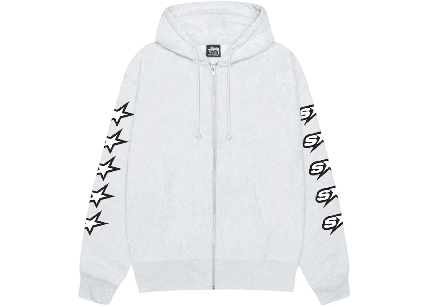 Stussy Speedway Zip Hoodie Ash Heather