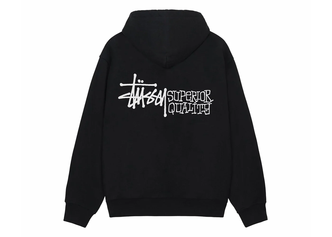 Stussy Superior Quality Zip Hoodie Black