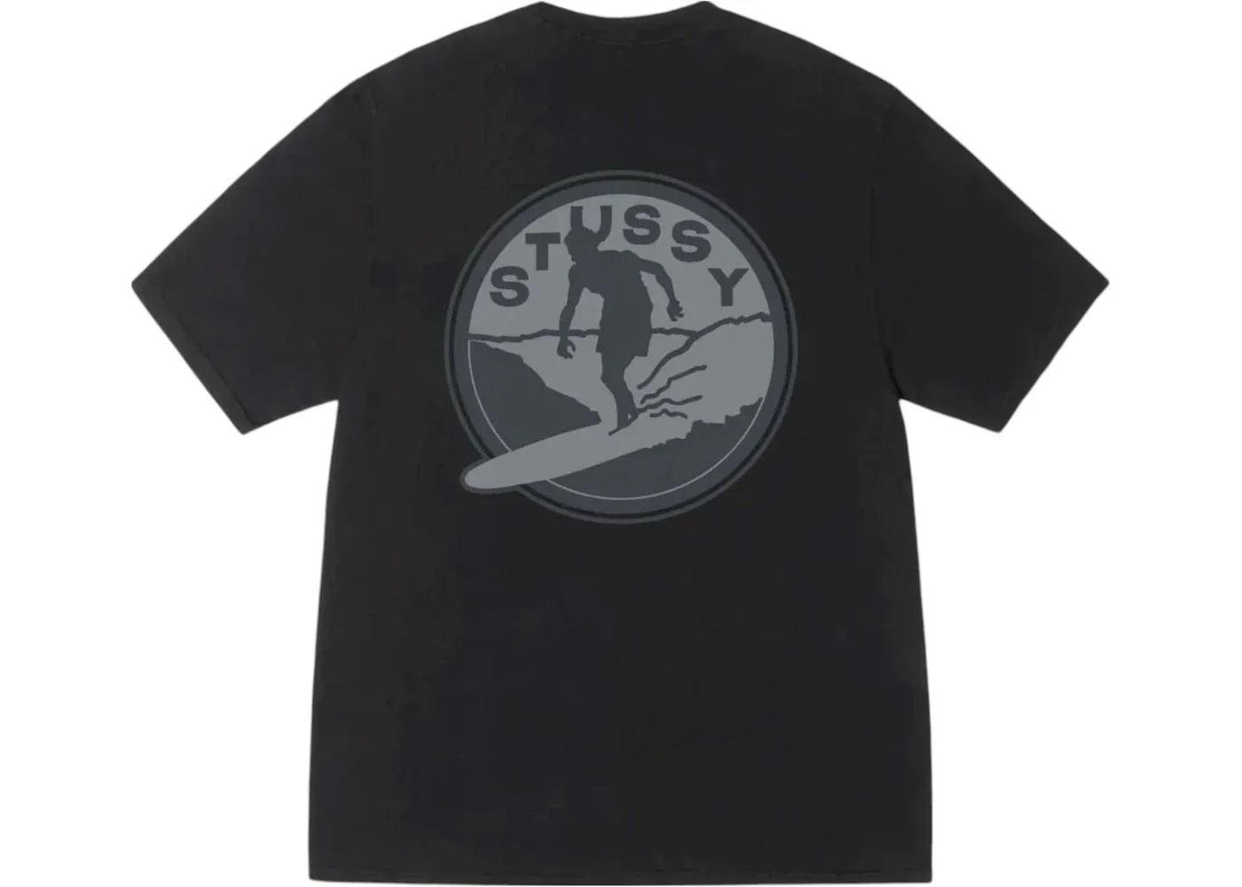 Stussy Surf Club Pigment Dyed Tee Black