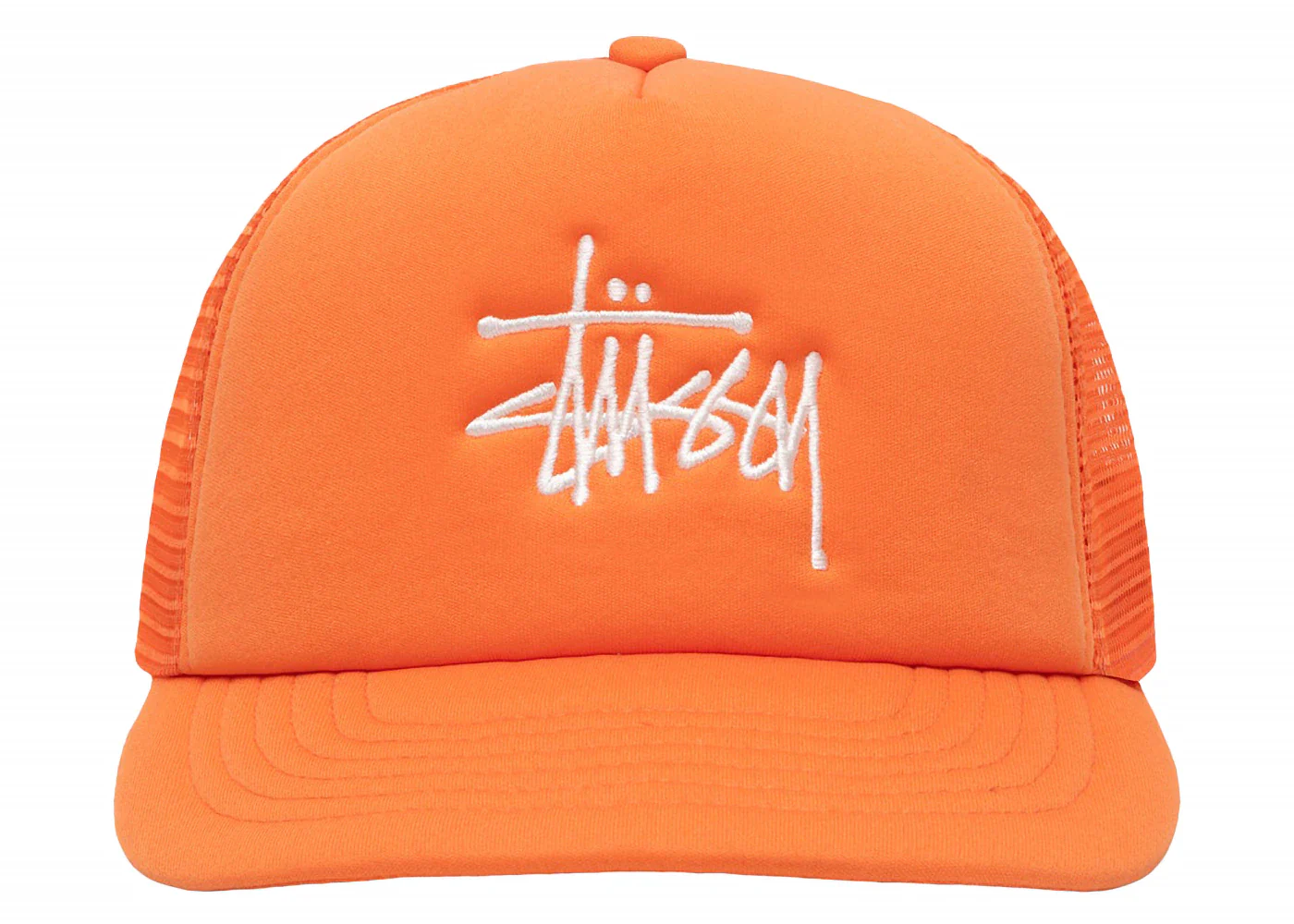 Stussy Trucker Big Basic Snapback Orange