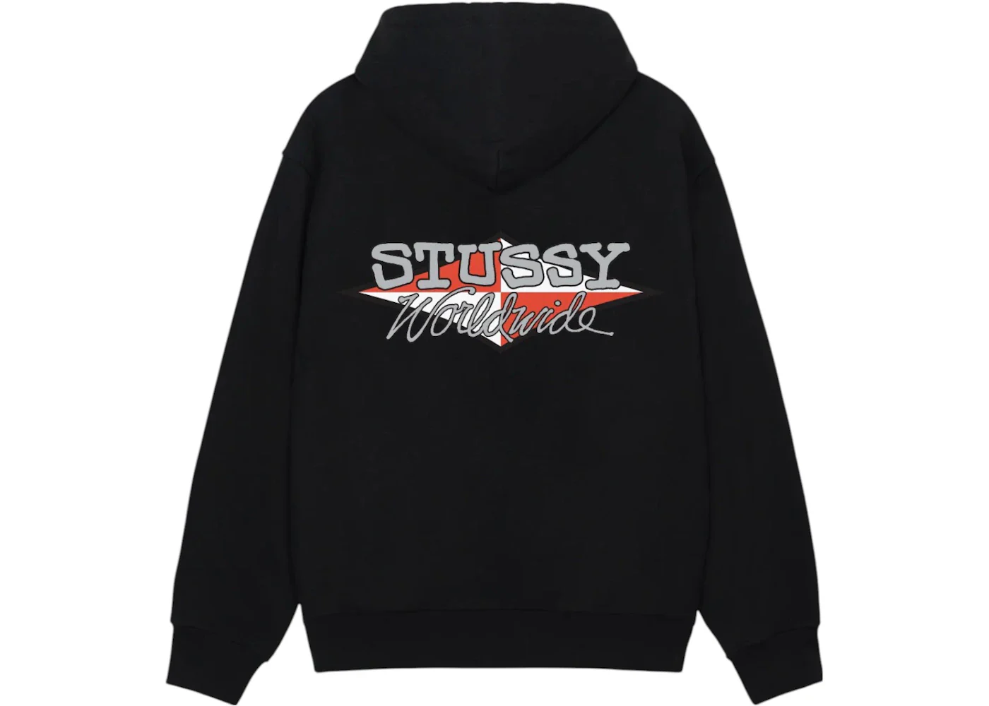 Stussy Worldwide Diamond Hoodie Black