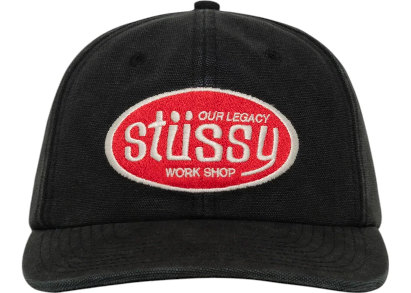 Stussy x Our Legacy Work Shop Mid-Depth Cap Black
