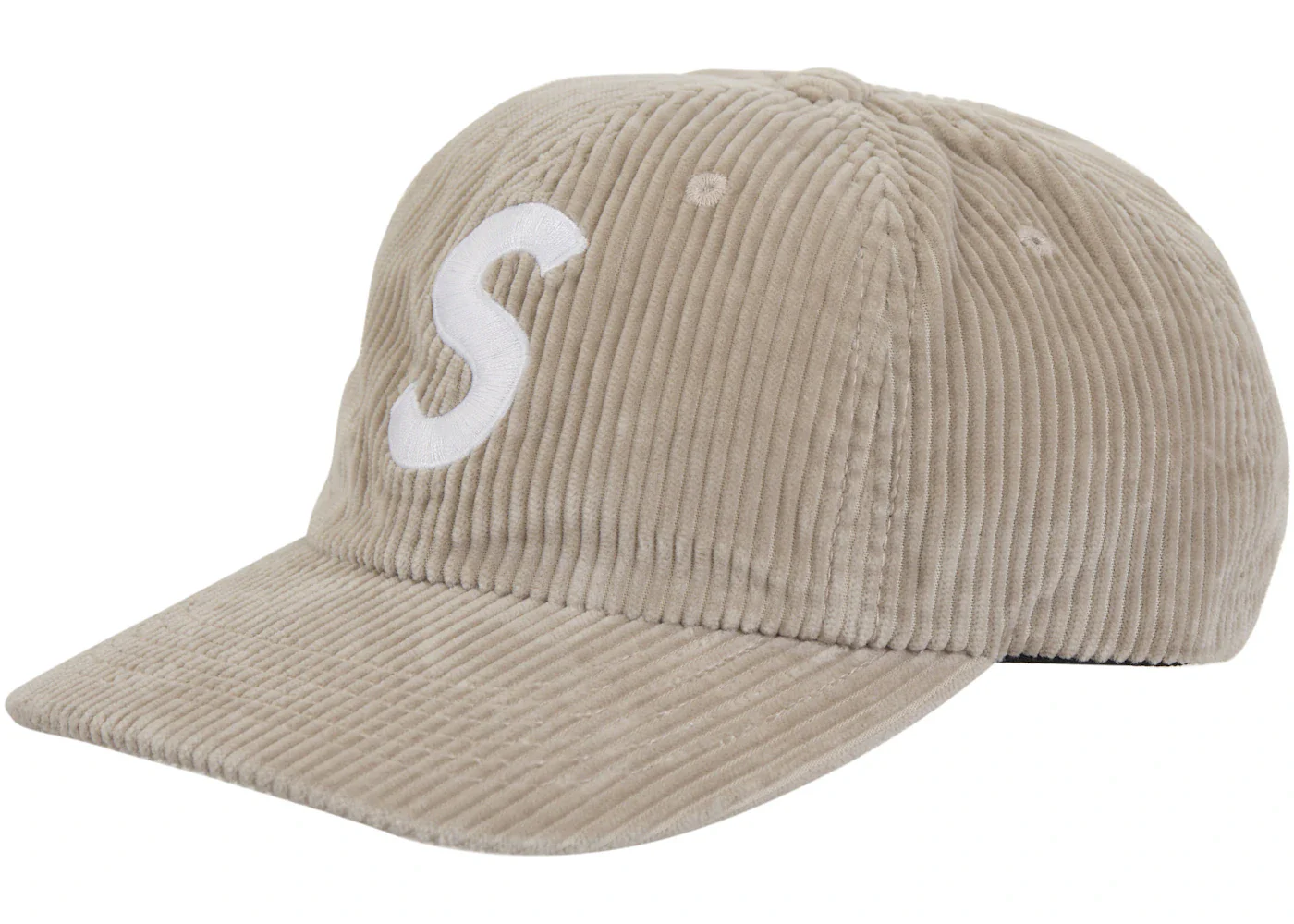 Supreme Corduroy S Logo 6 Panel (FW24) Stone