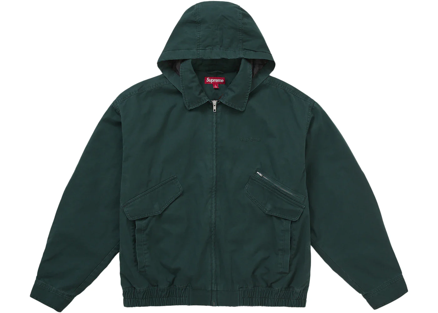Supreme Hooded Utility Jacket Dark Green