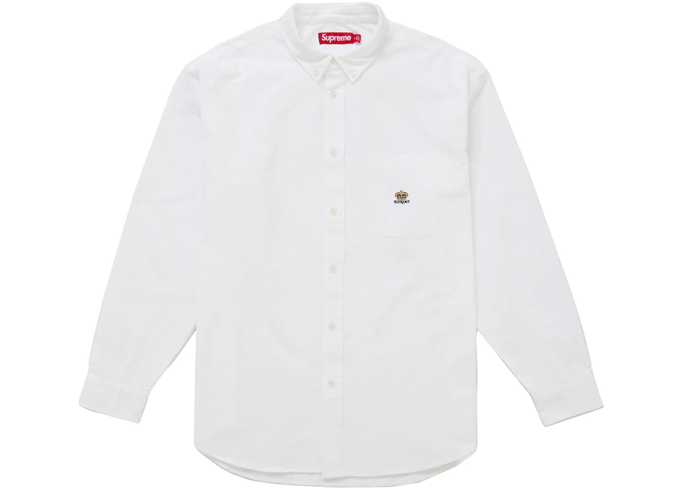 Supreme Loose Fit Flannel Oxford Shirt (FW25) White