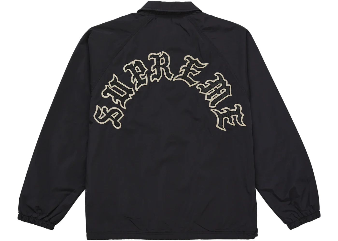 Supreme Old English Arc Coaches Jacket Black