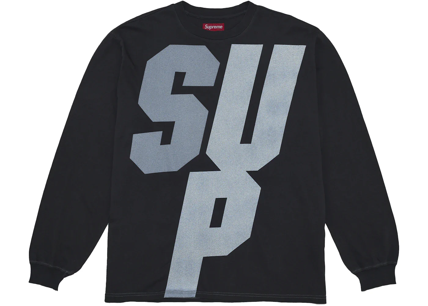 Supreme Reflective L/S Top Black