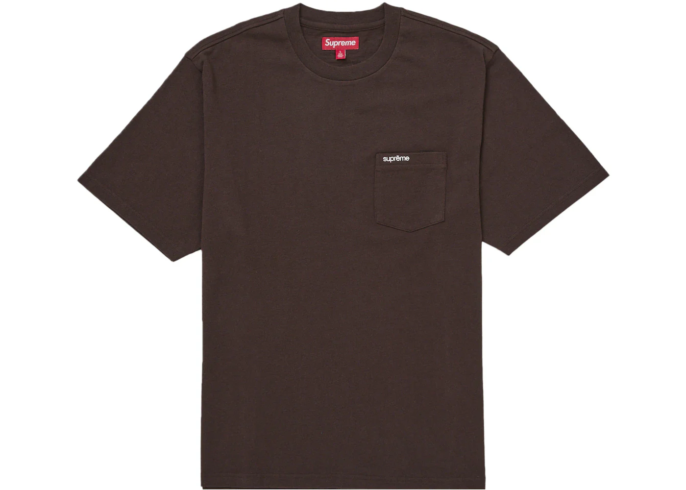 Supreme S/S Pocket Tee (FW25) Dark Brown