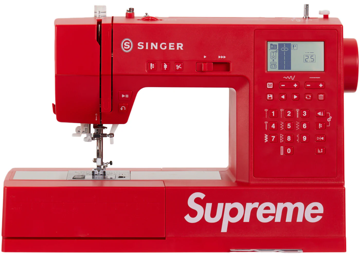 Supreme SINGER SP68 Computerized Sewing Machine (JP Plug) Red