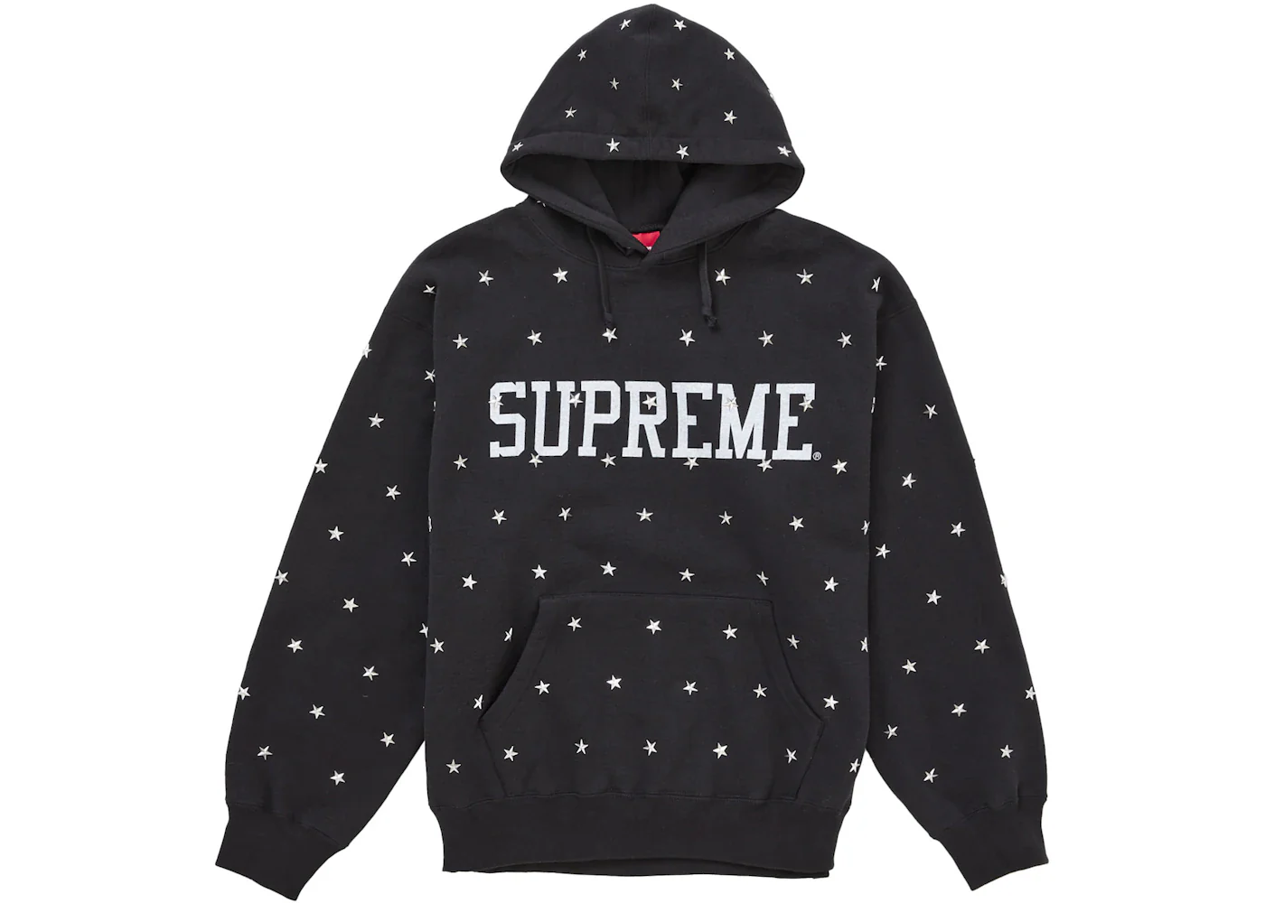Supreme Stars Studded Hooded Sweatshirt Black