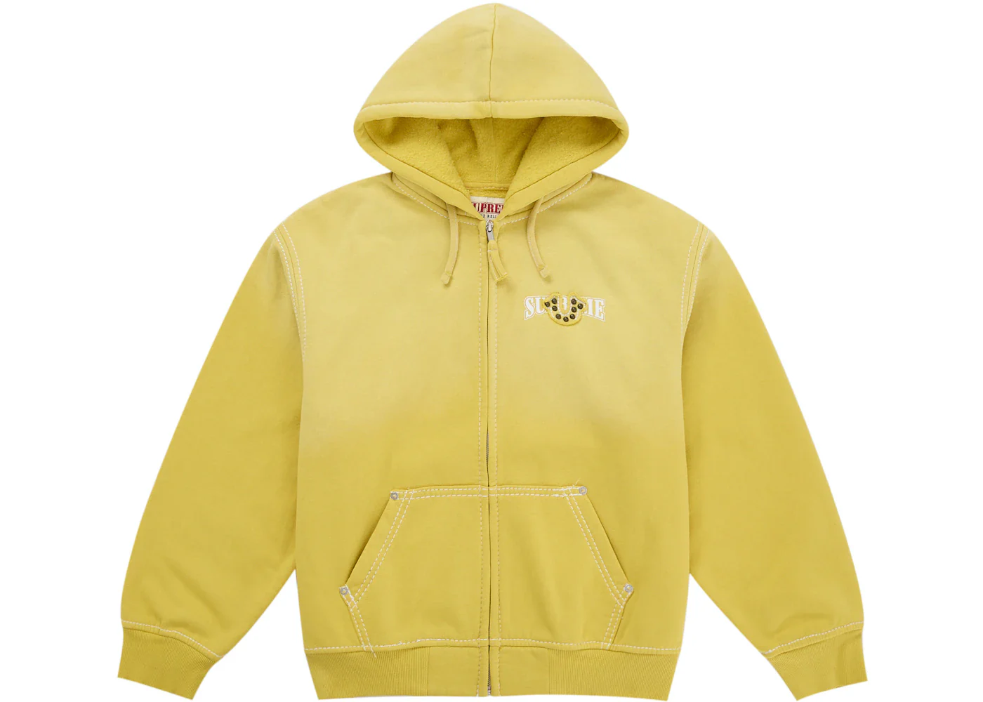 Supreme True Religion Zip Up Hooded Sweatshirt (FW25) Yellow
