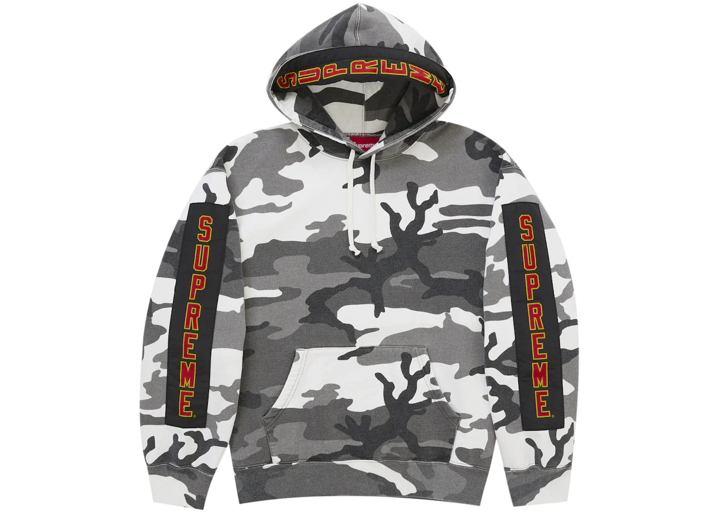 Supreme Woven Patches Hooded Sweatshirt Snow Camo