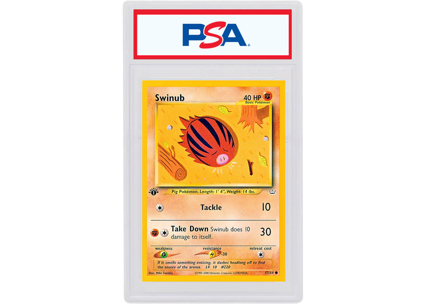 Swinub 2001 Pokemon TCG Neo Revelation 1st Edition #57/64 (PSA or BGS Graded)