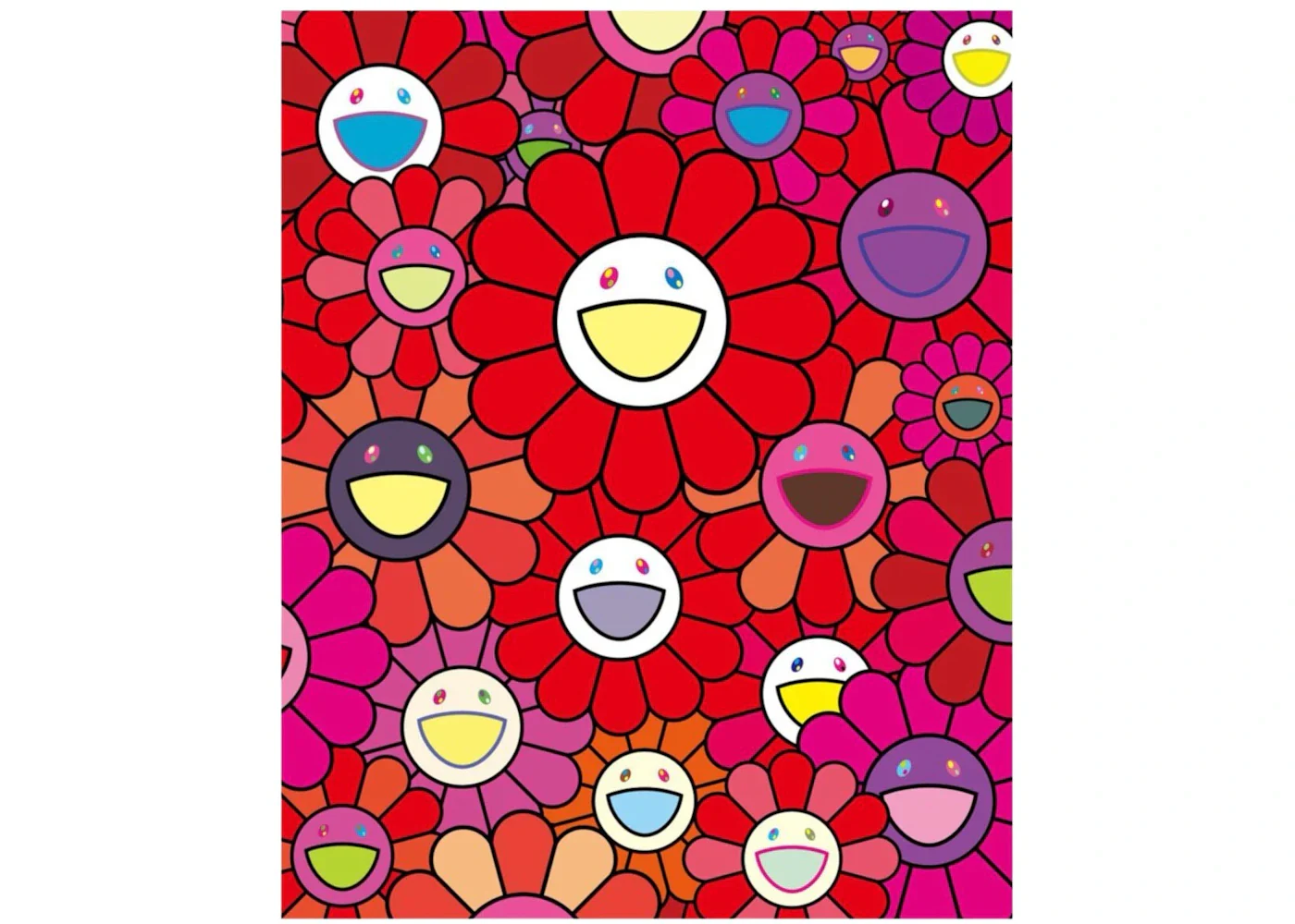 Takashi Murakami Bloody Red Flowers and Prosperity Art Print (Edition of 100)