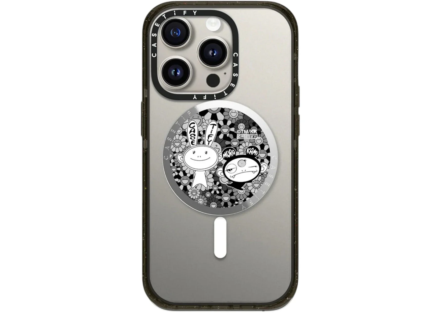 Takashi Murakami x CASETiFY Kaikai And Kiki Dance Duo (Mono) Snappy Grip Stand Black