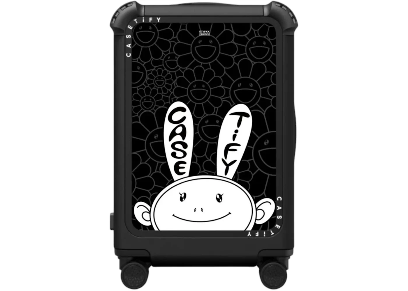 Takashi Murakami x CASETiFY Kaikai (Mono) 21" Carry-On Suitcase Matte Black