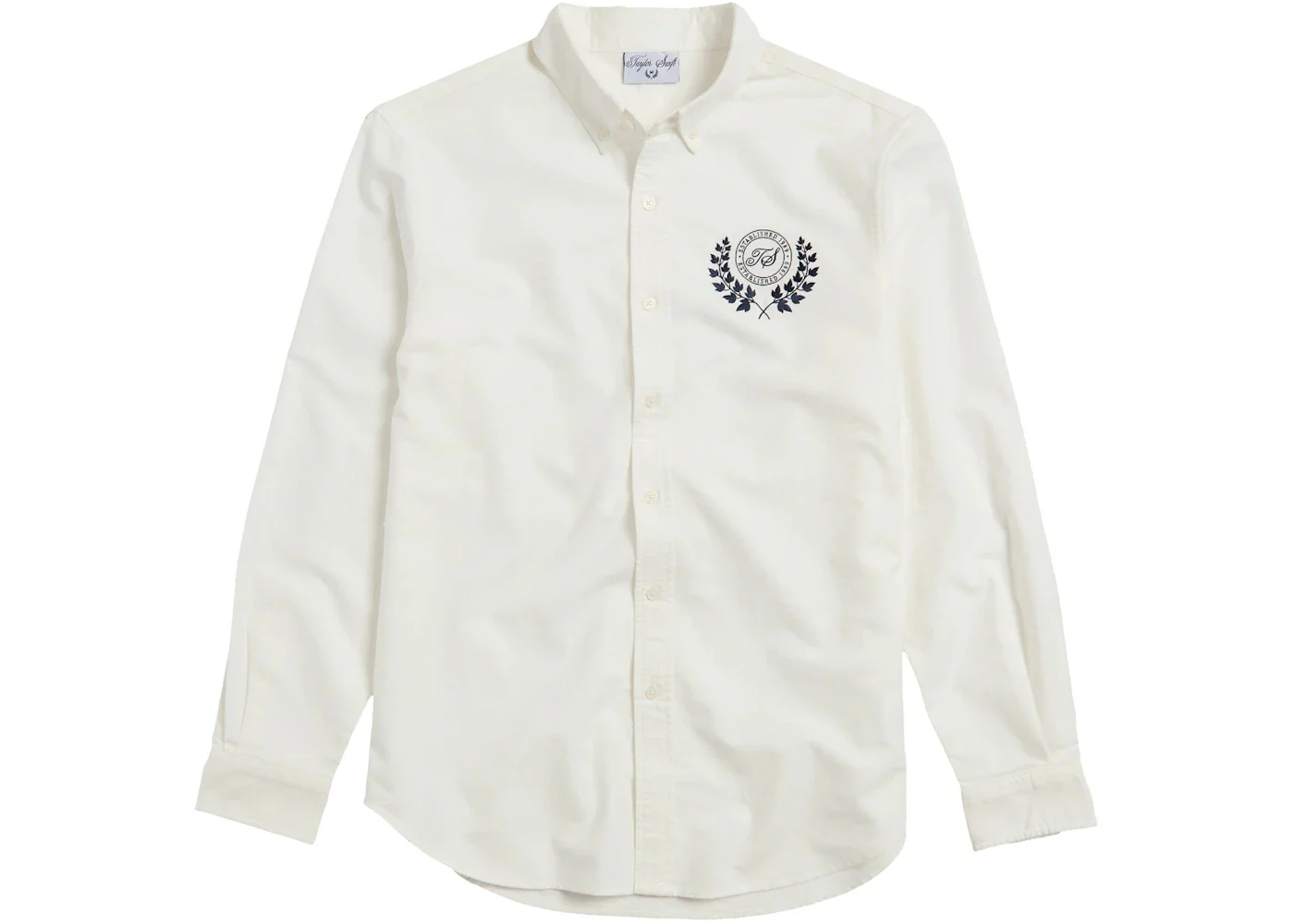Taylor Swift TS Crest White Oxford Shirt White