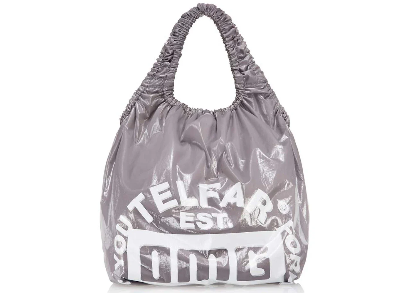 Telfar Regular OMG Plastic Bag Grey