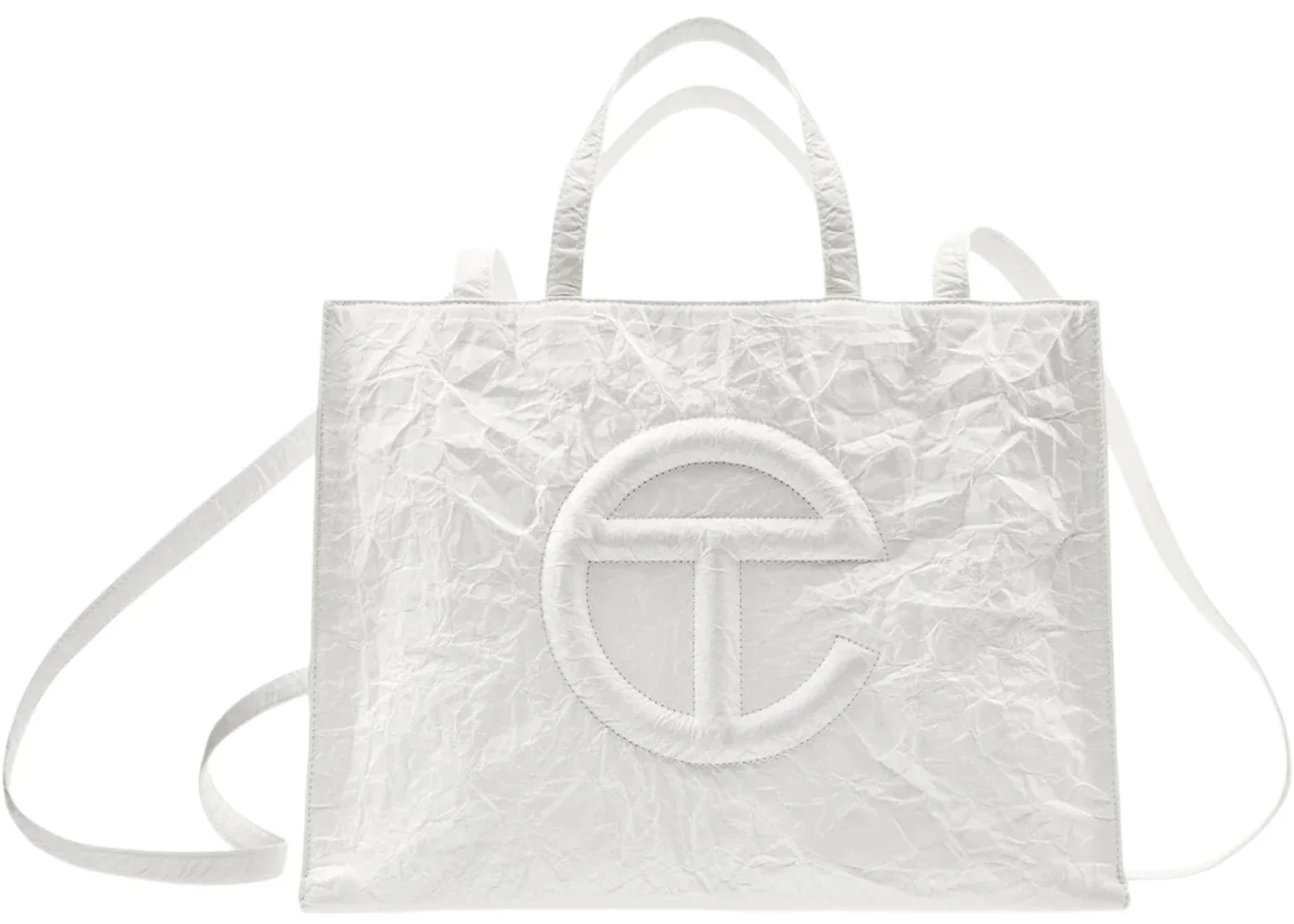 Telfar Shopping Bag Medium White Paper