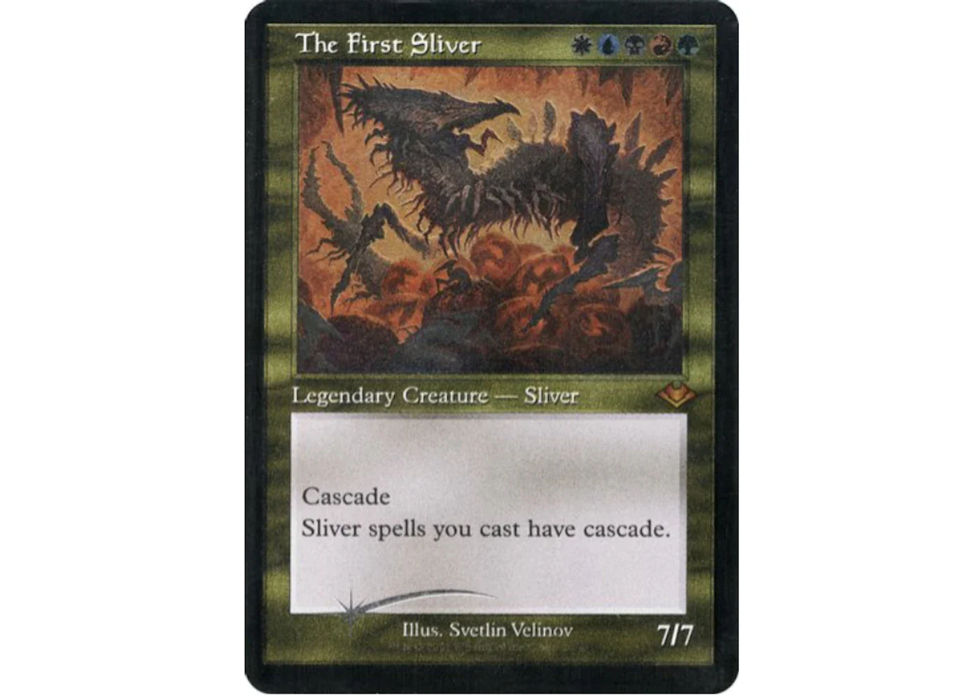 The First Sliver (Retro) (Foil Etched) Magic: The Gathering TCG Modern Horizons Mythic #26 (Ungraded)