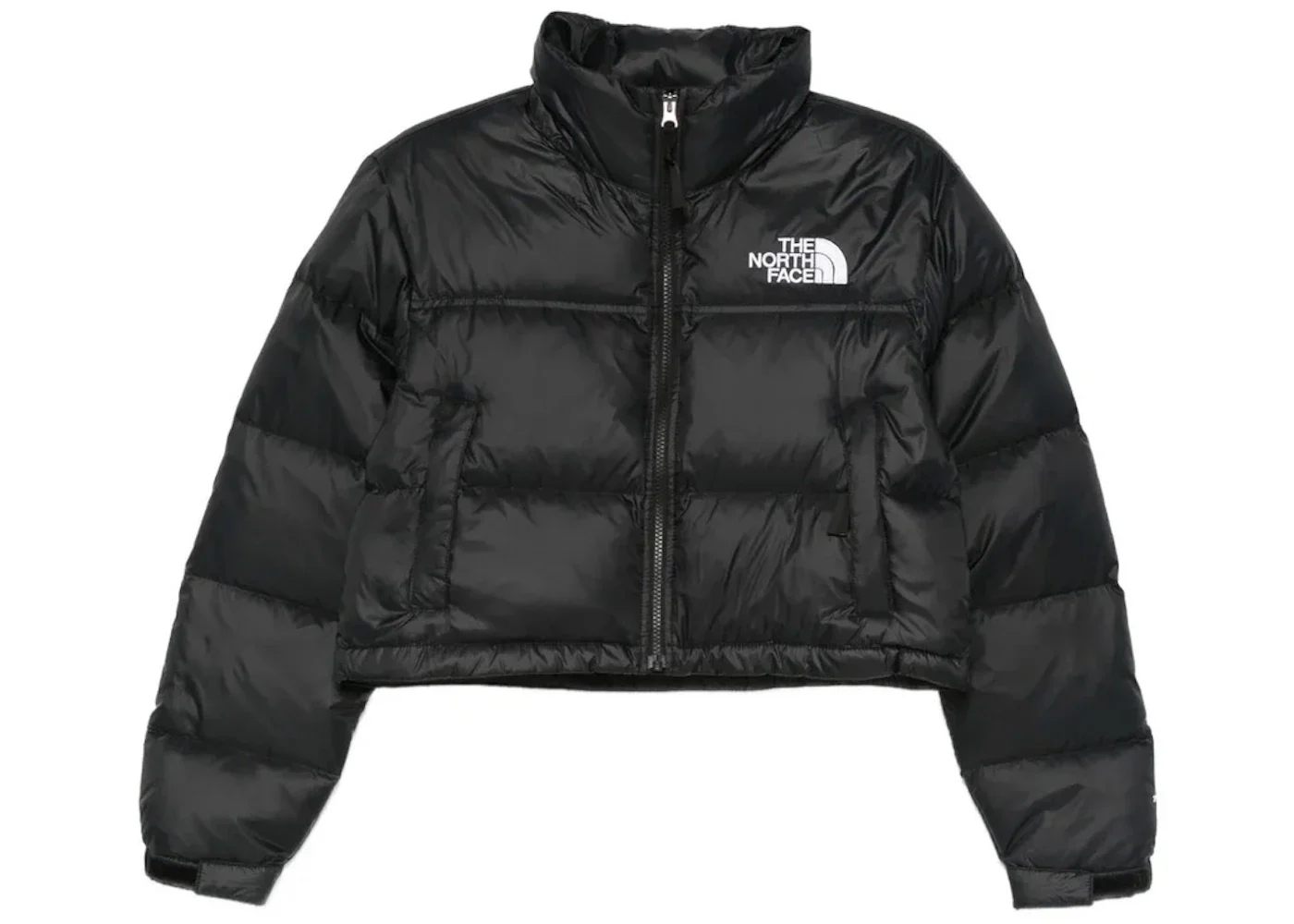 The North Face Nuptse Short Jacket Black Black Red