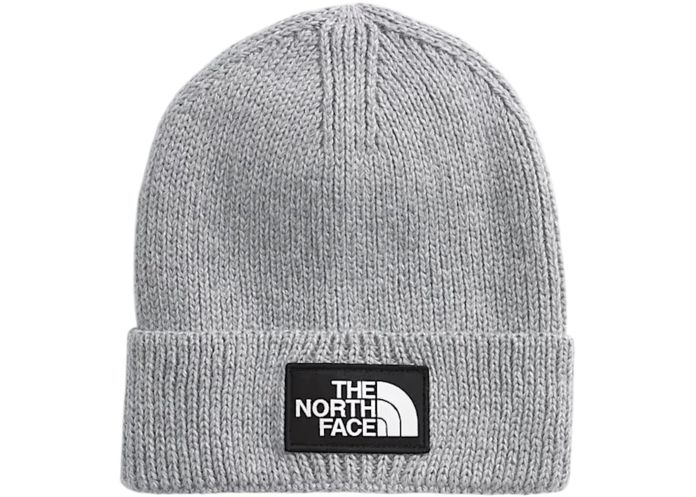 The North Face TNF Logo Box Cuffed Beanie TNF Medium Grey Heather