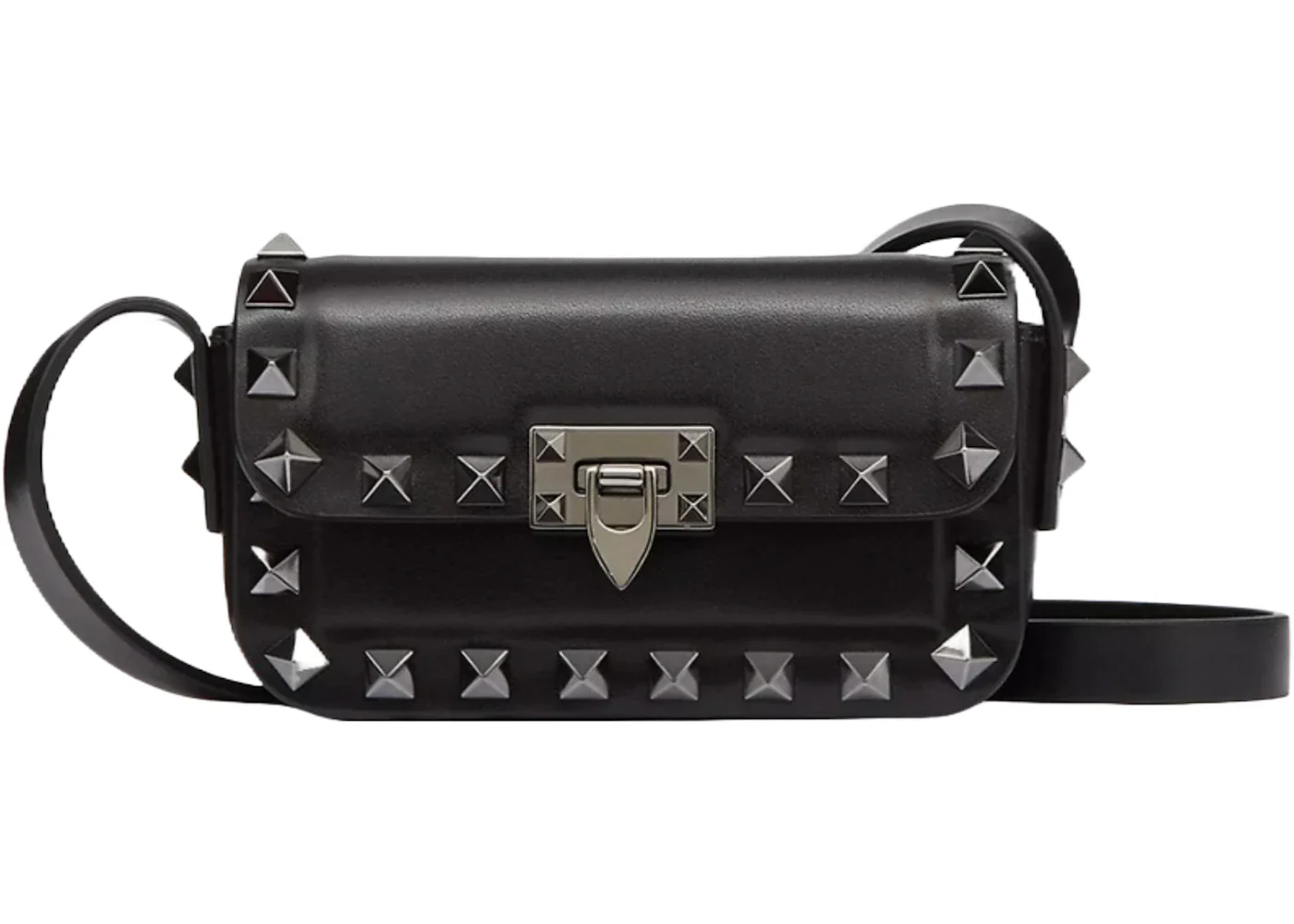 Valentino Rockstud Mini Shoulder Shoulder Bag Black