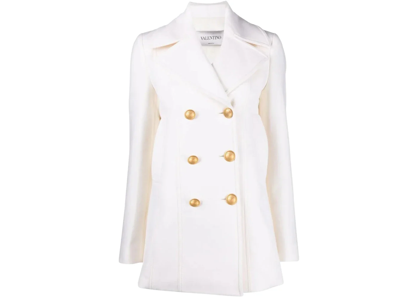 Valentino Women's Garavani Double-Breasted Jacket Ivory