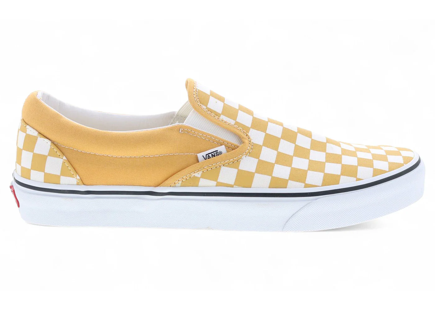 Vans Classic Slip-On Ochre Checkerboard
