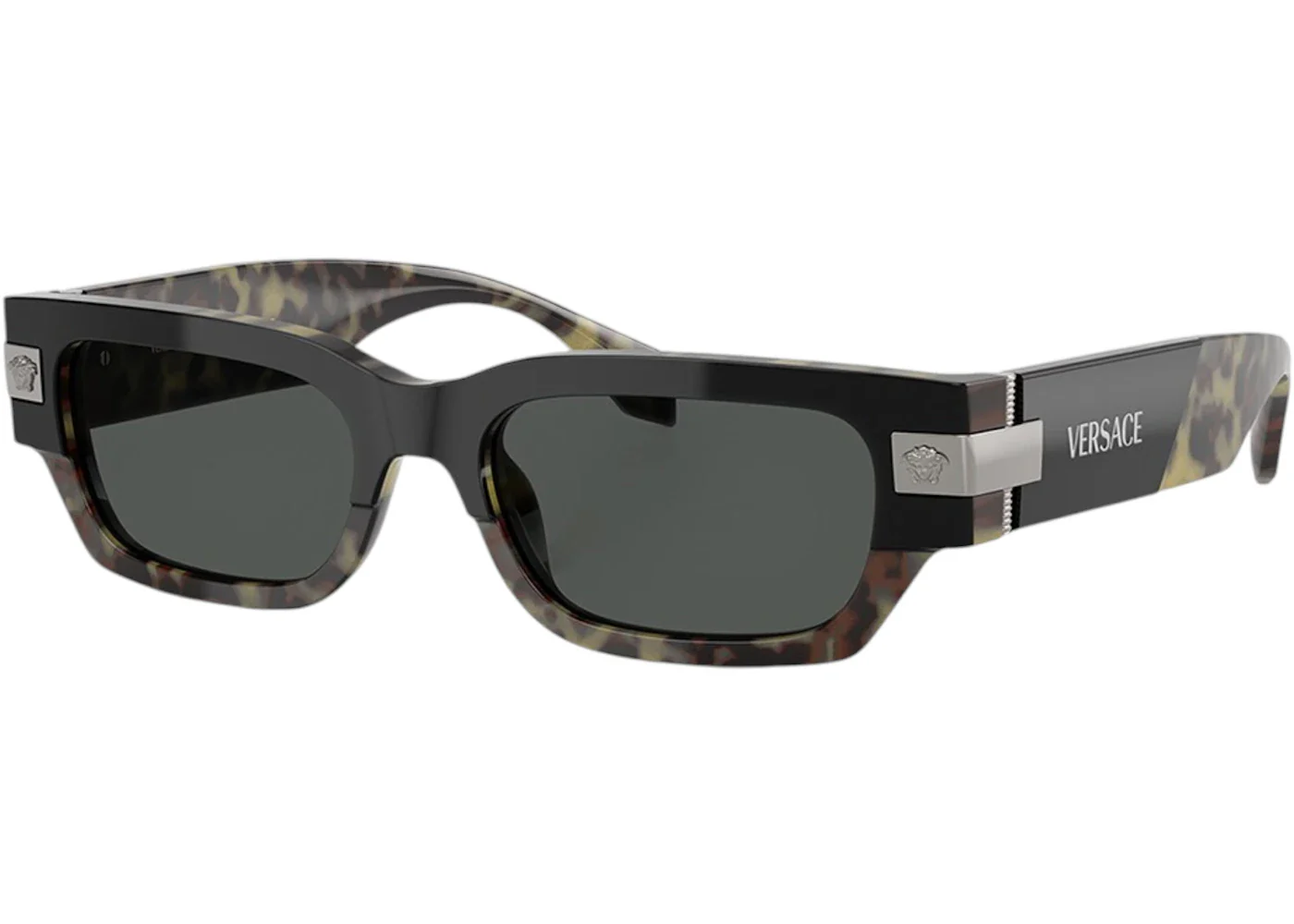 Versace 4465 545687 Rectangle Sunglasses Havana
