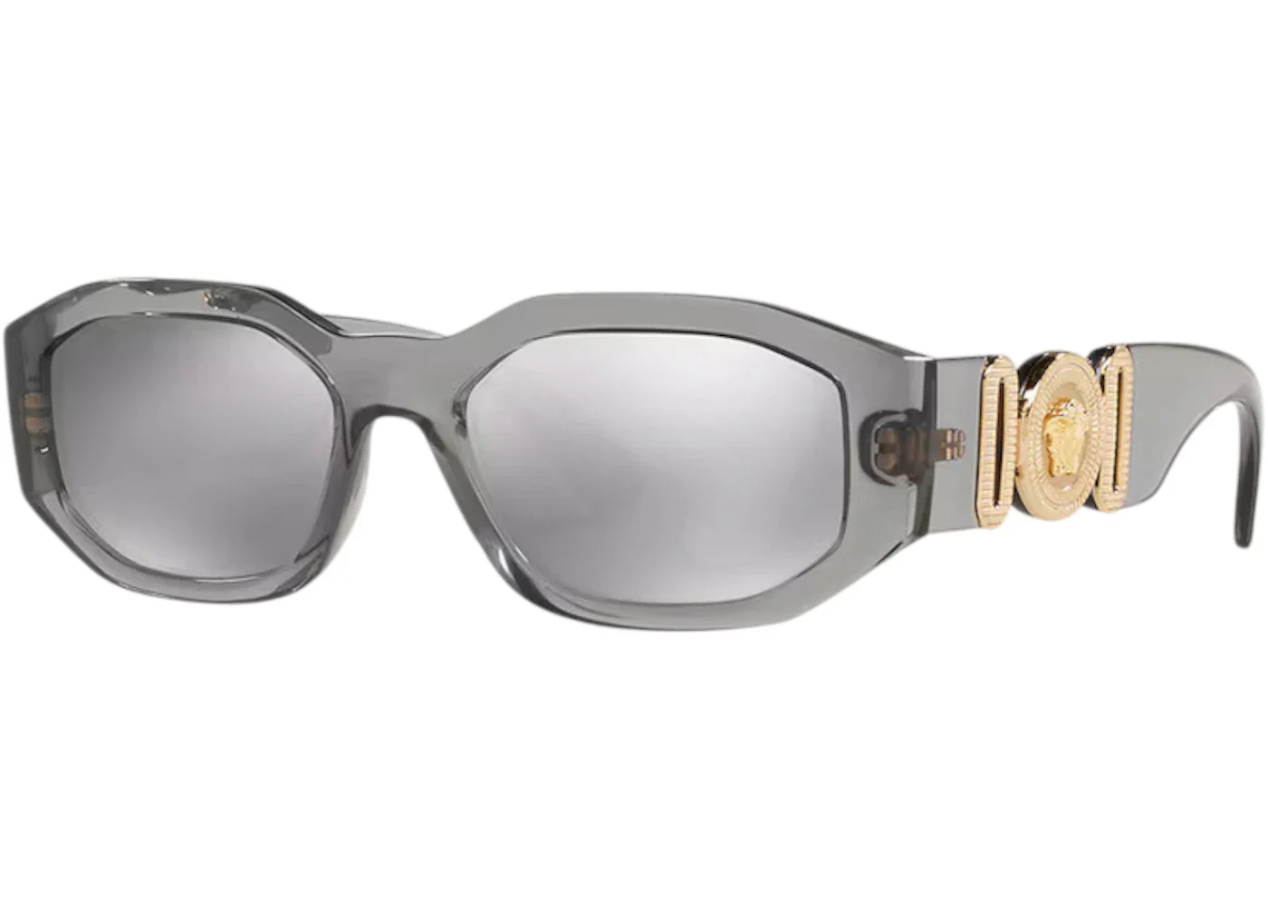 Versace Medusa Biggie Sunglasses Transparent Gray