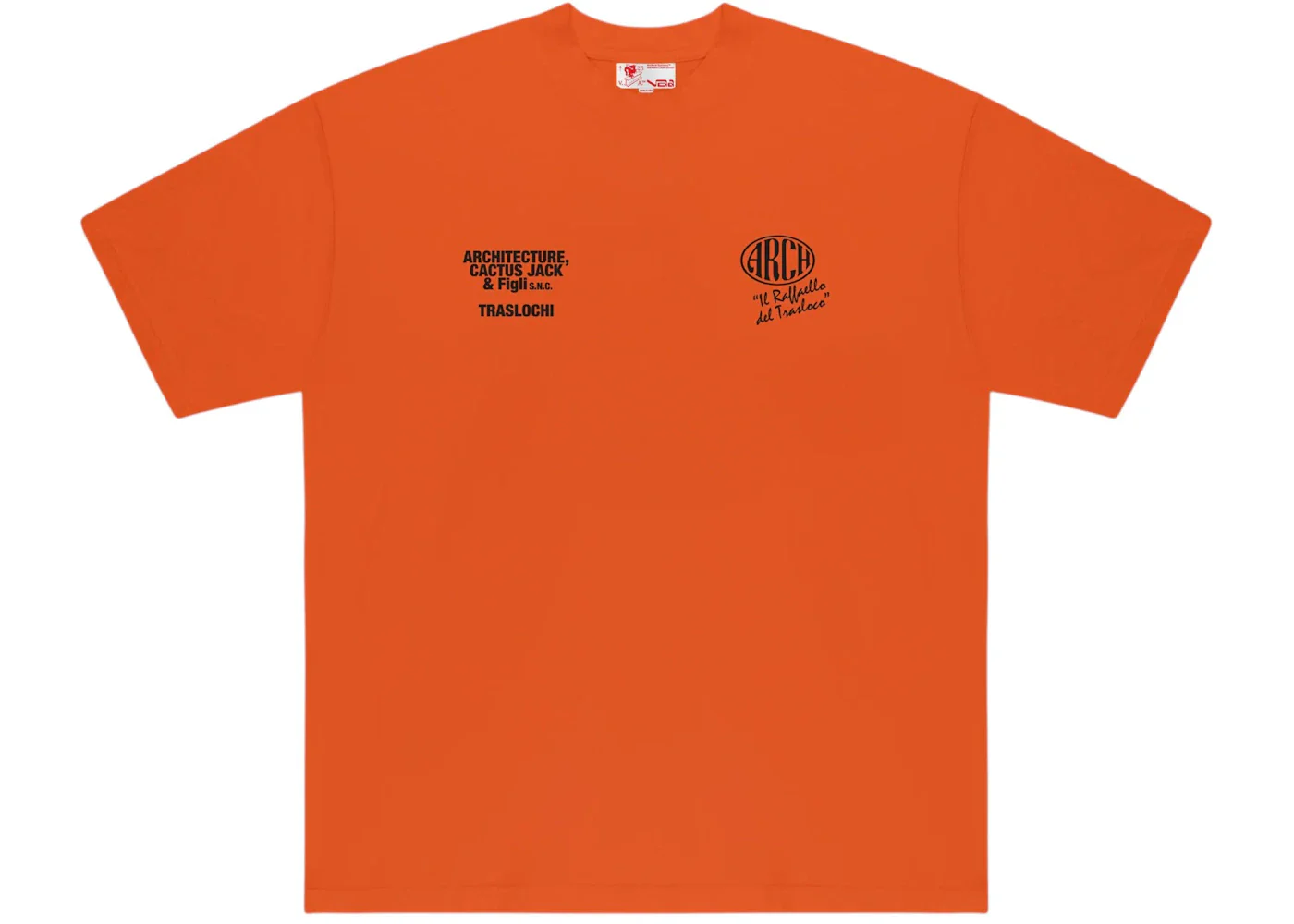 Virgil Abloh Cactus Jack x ARCH Traslochi Tee Orange